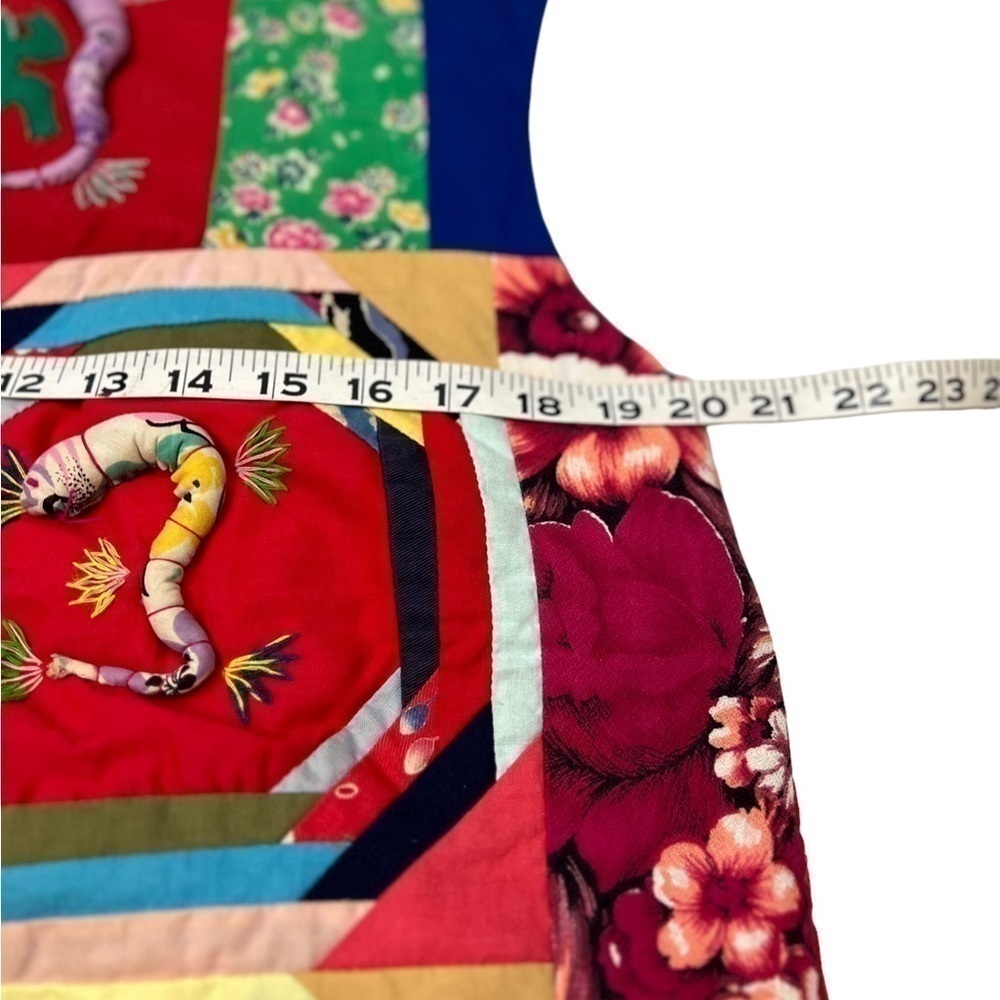 Vintage Chinese Quilted Applique Patchwork 3D Scorpion Frog Panda Vest - Picture 7 of 15